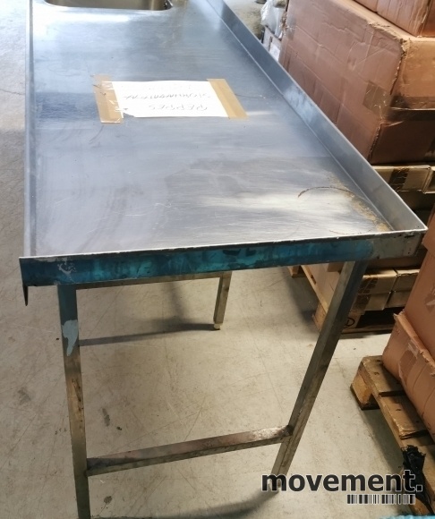 Solgt!Arbeidsbenk i rustfritt stål - 3 / 5