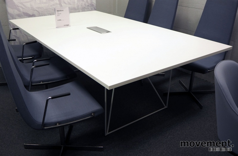 Solgt!Møtebord AIR i hvitt 220x130cm med - 1 / 2