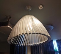 Taklampe, Cappellini Meltdown Lamp, 3glasskupler Taklampe, Cappellini Meltdown Lamp, 3glasskupler