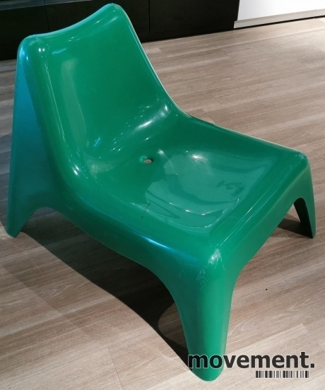 Solgt!Loungestol i grønn plast fra Ikea, - 2 / 4