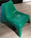 Solgt!Loungestol i grønn plast fra Ikea, - 2 / 4