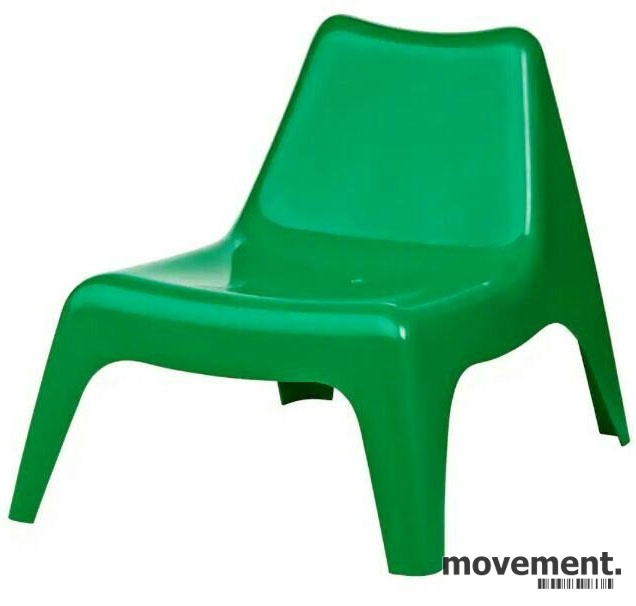 Solgt!Loungestol i grønn plast fra Ikea, - 1 / 4