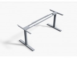 Linak grått understell til skrivebord med elektrisk hevsenk / understell til skrivebord, 120-200cm bredde, NY/UBRUKT