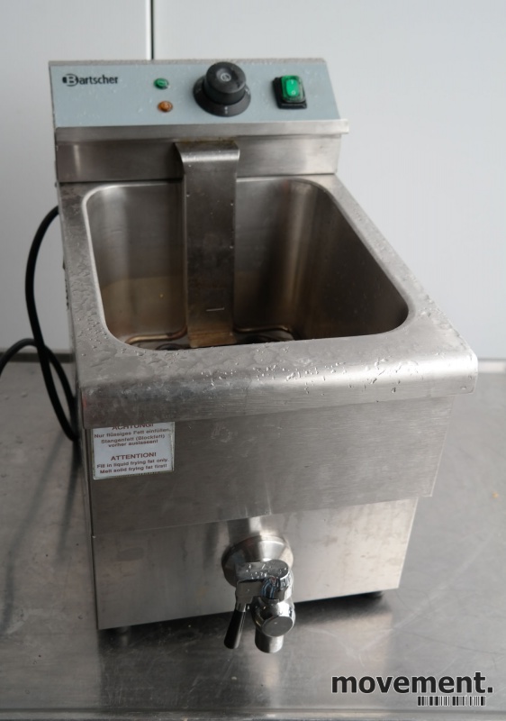 Solgt!Bartscher 29cm bredde frityr, - 1 / 4