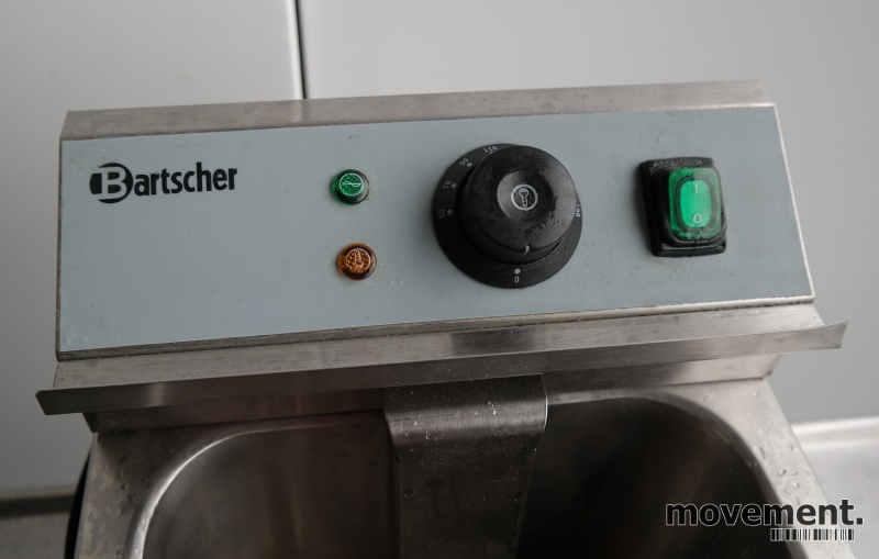 Solgt!Bartscher 29cm bredde frityr, - 4 / 4