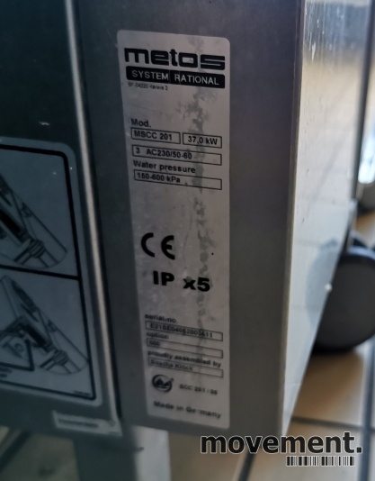 Solgt!Metos Rational Selfcooking Center - 4 / 7