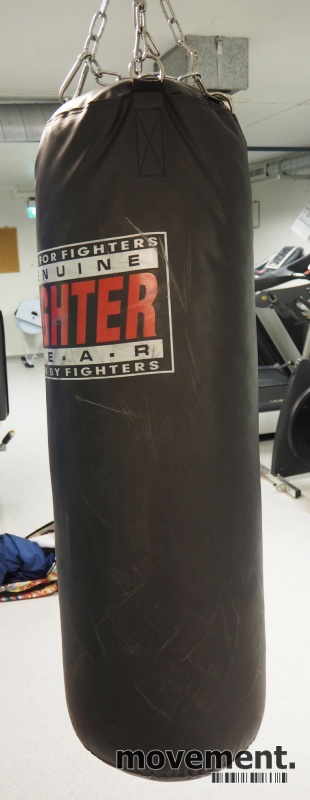 Solgt!Boksesekk i sort Fighter gear, pent