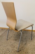 Konferansestol fra EFG i eik finer / grått stoffsete / grå ben, modell GRAF, pent brukt