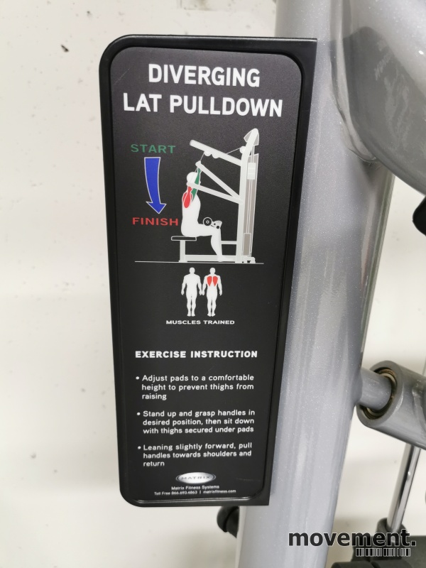 Solgt!Diverging Lat Pulldown / - 3 / 6