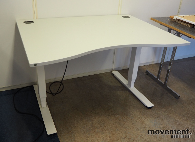 Solgt!Skrivebord med elektrisk hevsenk i - 1 / 4