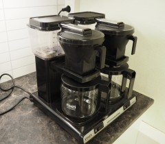 Moccamaster Duo dobbel kaffetrakter, 2 x 1,25 liter, pent brukt.