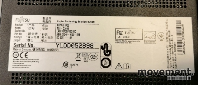 Solgt!Fujitsu Tynnklient Futro S700 / - 4 / 4