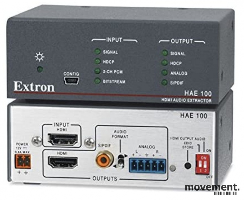 Solgt!Extron HAE100 HDMI Audio Extractor, pentbrukt