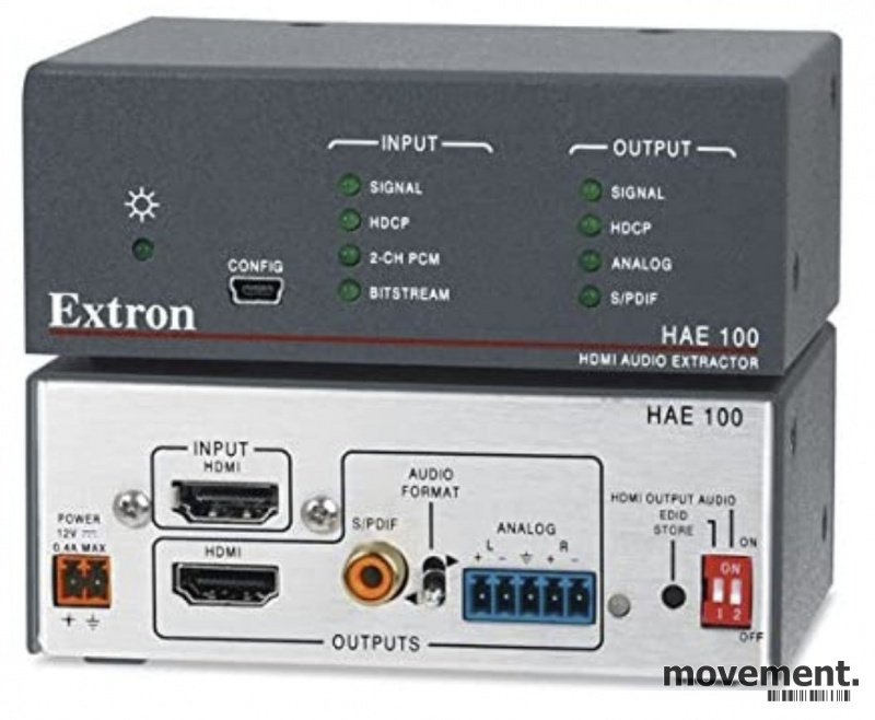 Solgt!Extron HAE100 HDMI Audio Extractor, - 1 / 3
