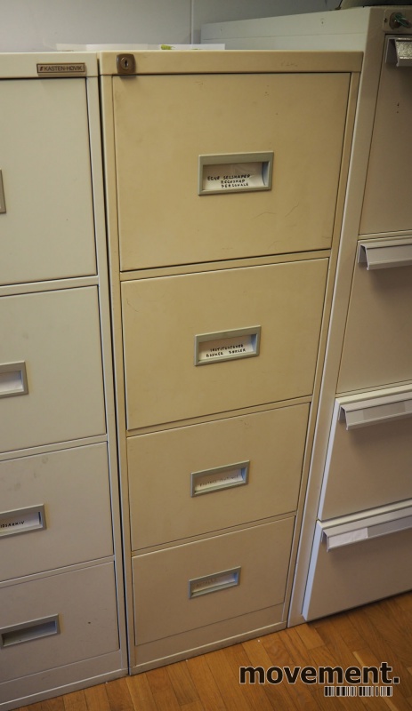 Solgt!Arkivskap for hengemapper, lys grå, - 1 / 2