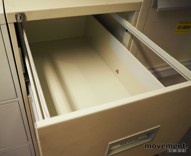 Solgt!Arkivskap for hengemapper, lys grå, - 2 / 2