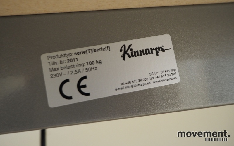 Solgt!Kinnarps T-serie elektrisk hevsenk - 5 / 5