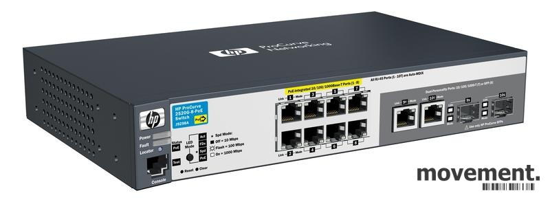 Solgt!Hewlett-Packard HP ProCurve 2520G-8