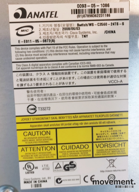 Solgt!Cisco Catalyst - 3 / 3
