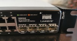 Switch: Cisco Linksys SRW2048 Gigabit 48ports rackswitch, L3 managed, pent brukt