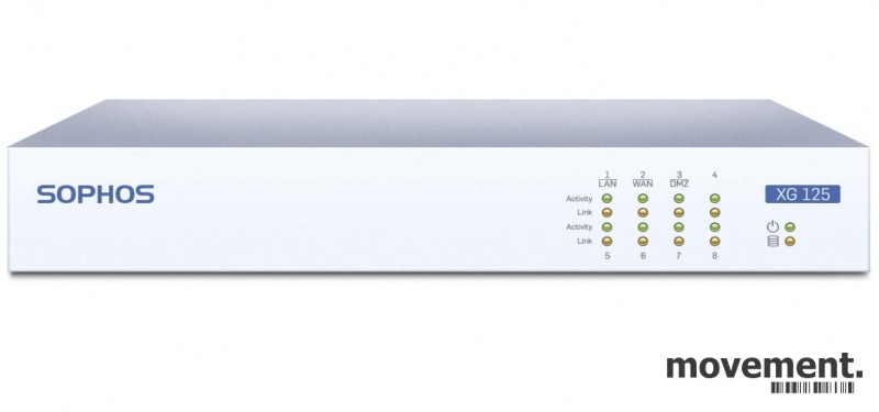 Solgt!Firewall: Sophos XG125 Security - 1 / 4