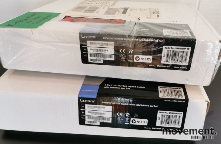 Solgt!Linksys SRW2008P-EU Gigabit PoE - 3 / 4