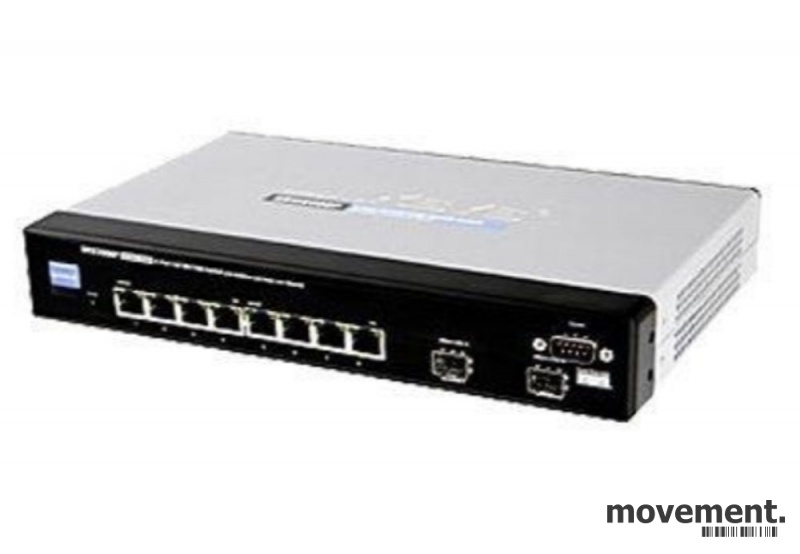 Solgt!Linksys SRW2008P-EU Gigabit PoE - 1 / 4