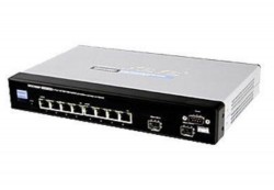 Linksys SRW2008P-EU Gigabit PoE 8-port 10/100/1000 L3 Managed Gigabit Switch, pent brukt
