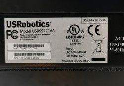 Rackswitch: USRobotics 16port Gigabit, USR997716A, pent brukt