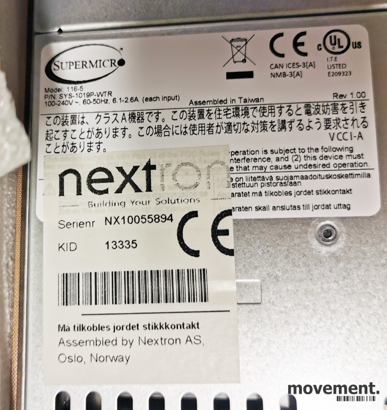 Solgt!Rackserver fra Supermicro, - 3 / 7