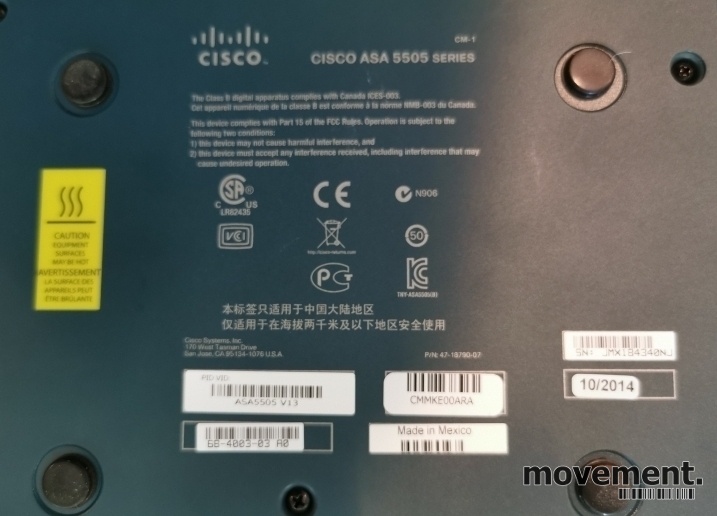 Solgt!Cisco ASA 5505 Security Appliance - 3 / 3