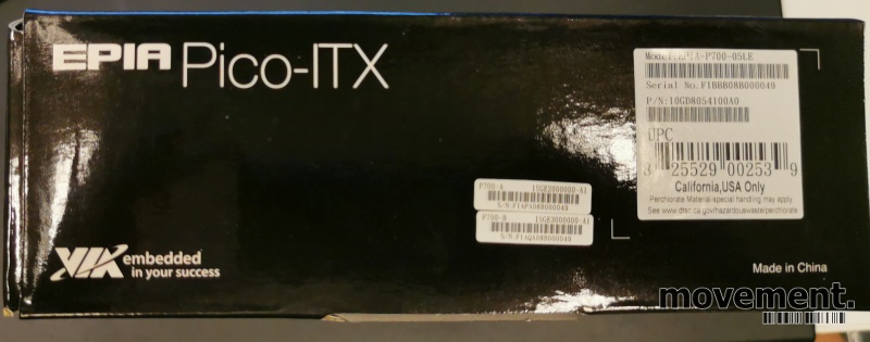 Solgt!Mikro-hovedkort: Epia Pico-ITX, - 5 / 5