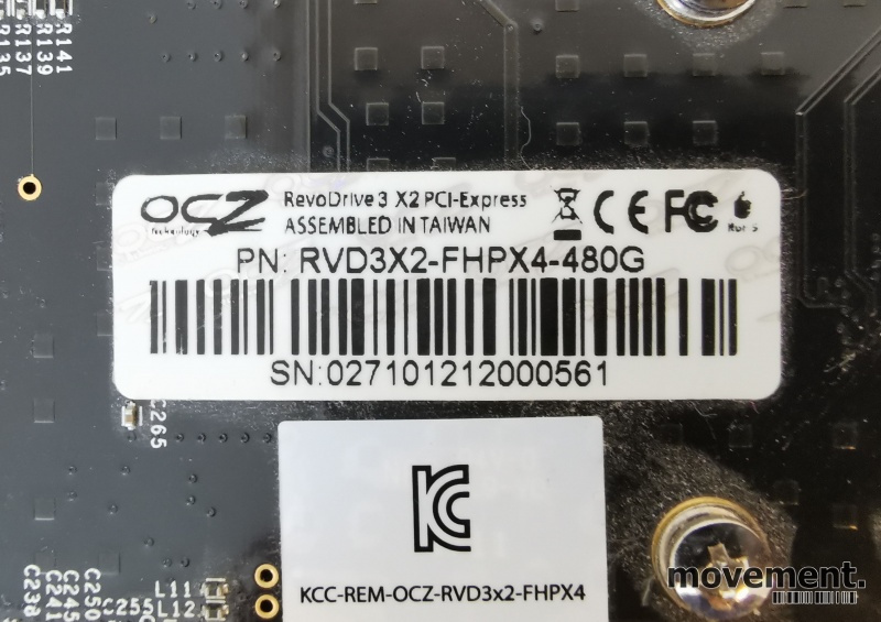 Solgt!Harddisk: OCZ RevoDrive 3 X2 SSD - 4 / 4