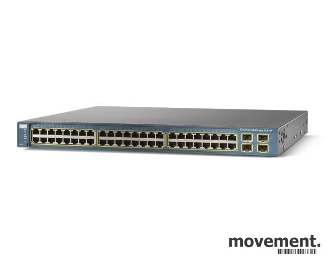 Solgt!Cisco Switch WS-C3560G-48PS-S. - 1 / 3