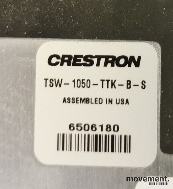 Solgt!Crestron TSW-1050-B-S, kontroller - 6 / 6