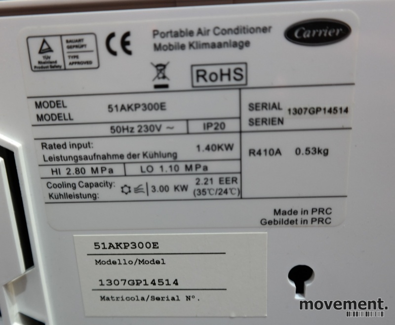 Solgt!Carrier Igloo 51AKP300E portabel - 4 / 5