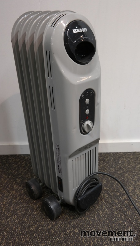 Solgt!Beha oljefylt ovn 1000W, timer, - 1 / 5