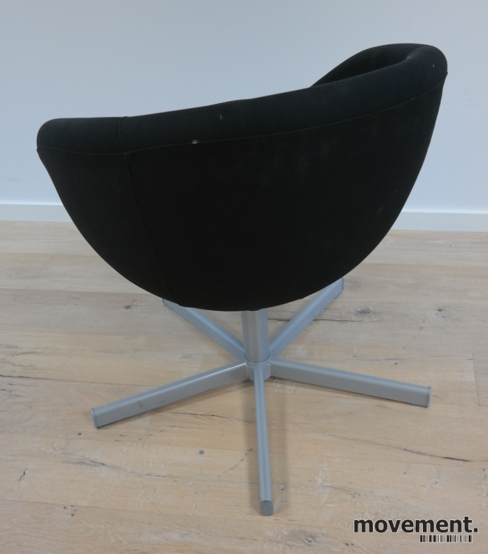 Solgt!IKEA Skruvsta loungestol i sort - 2 / 3