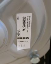 IKEA Skruvsta loungestol i sort stoff, pent brukt