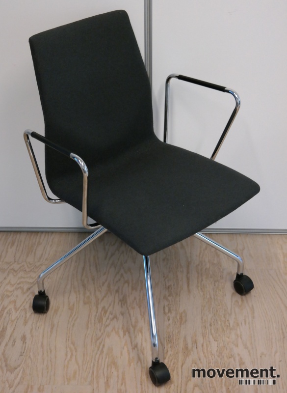 Solgt!Konferansestol på hjul, Fourdesign, - 1 / 3