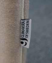Lyddempende skillevegg i beige / lys beige fra Glimakra, Limbus, B160cm x H130cm, pent brukt