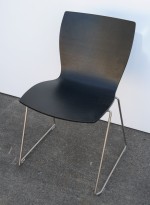 La Palma Lem Stool, høydejusterbarbarkrakk i sort skinn La Palma Lem Stool, høydejusterbarbarkrakk i sort skinn