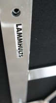 Barkrakk i sort / krom fra Lammhults, modell Mini, sittehøyde 80cm, pent brukt