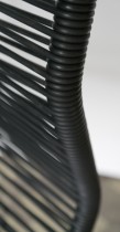 Tivolistol / Panton One fra Montana i sort / satinert stål, design: Verner Panton, pent brukt