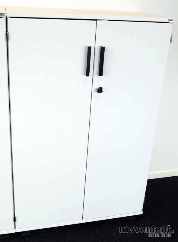 Solgt!Kinnarps E-serie skap i hvitt, - 1 / 7