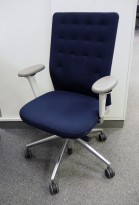 Bioscan Tilt Dorsal ergonomiskkontorstol i blått ullstoff HÅG Capisco 8106 HÅG as bioscan
