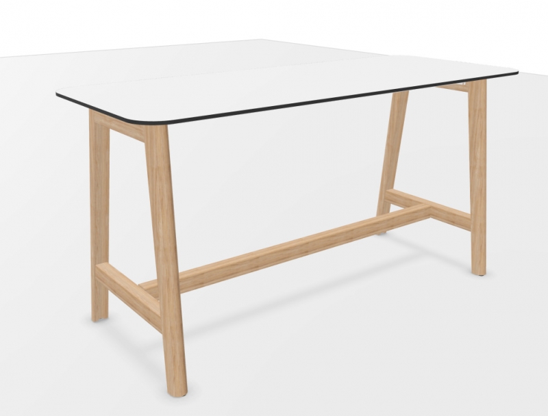 Barbord / ståbord i hvit HPL fra