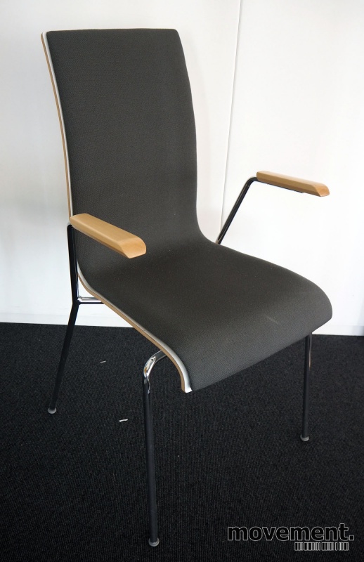 Solgt!Konferansestol / stablestol i hvitt - 1 / 2