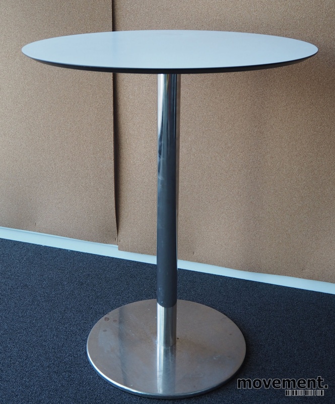 Solgt!Lite, rundt møtebord, hvit plate - 2 / 2