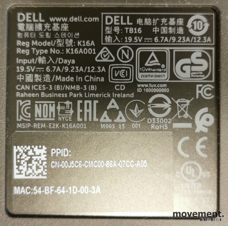 Solgt!Dell Thunderbolt / USB-C Docking - 3 / 3